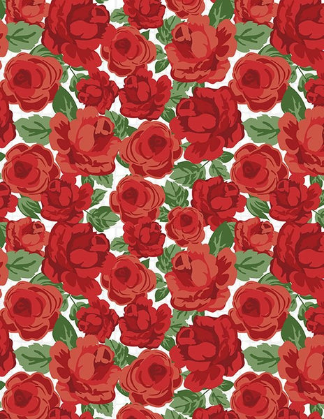 Wilmington Summertime Daydream 40046 137 White Packed Floral By The Yard