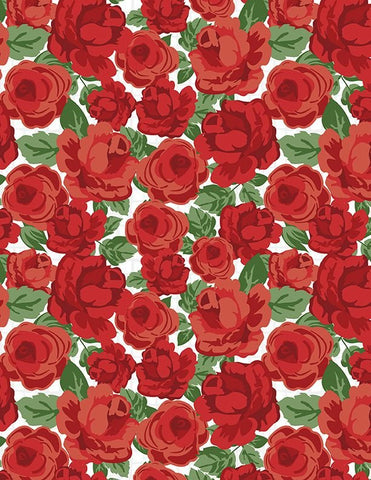 Wilmington Summertime Daydream 40046 137 White Packed Floral By The Yard