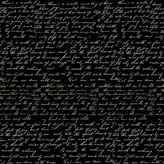 Blank Quilting Digital Paris Nights 4108 99 Black Writing By The Yard