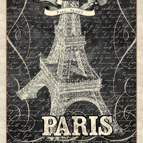 Blank Quilting Digital Paris Nights 4115P 95 Charcoal Eiffel Tower 24" PANEL By The PANEL (Not Strictly By The Yard)