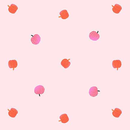 Blank Quilting Ghostly Greetings 4131 20 Light Pink Small Pumpkins By The Yard
