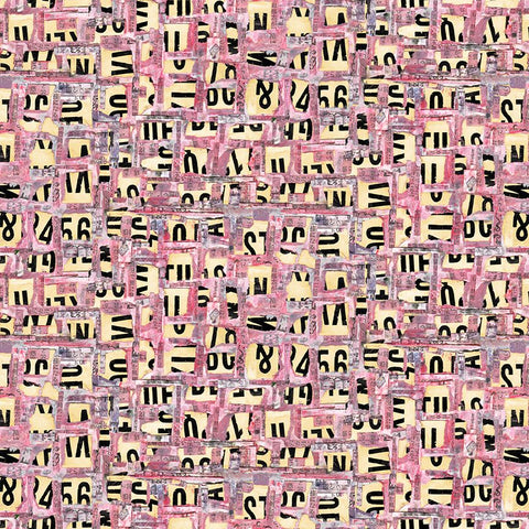 Blank Quilting Digital Spread The Word 4202 22 Abstract Letters & Numbers By The Yard