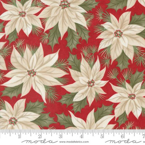 Moda - A Christmas Carol 44350 13 Crimson By The Yard