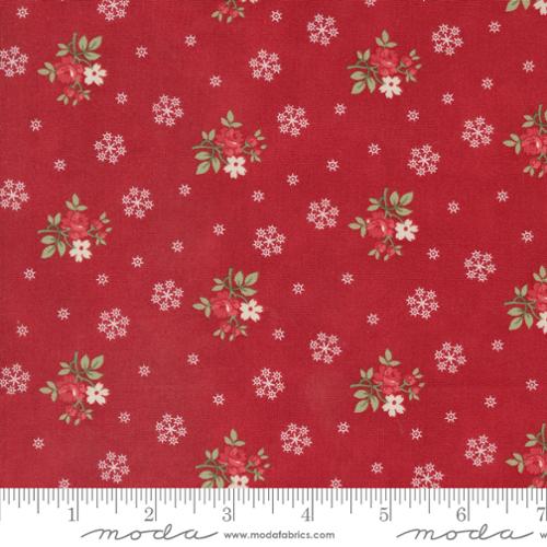 Moda - A Christmas Carol 44355 13 Crimson By The Yard