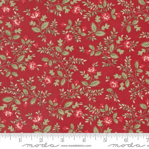 Moda - A Christmas Carol 44358 13 Crimson By The Yard