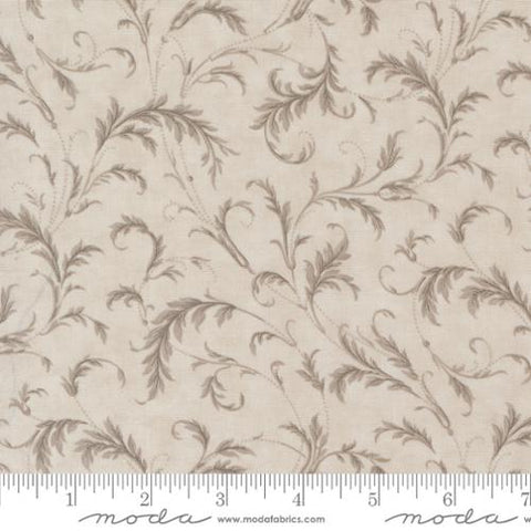 Moda - 3 Sisters Favorites Vintage Linens 44362 14 Silver Leaves By The Yard