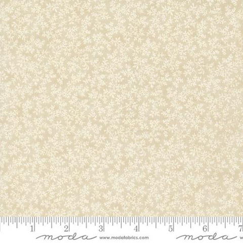 Moda - 3 Sisters Favorites Vintage Linens 44363 15 Taupe Packed Floral By The Yard