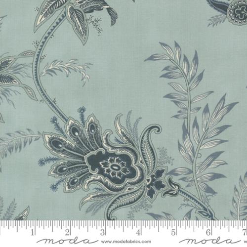 Moda Breathtaking Blues 44401 13 Sky Jacobean Plume By The Yard