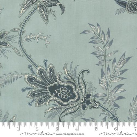 Moda Breathtaking Blues 44401 13 Sky Jacobean Plume By The Yard