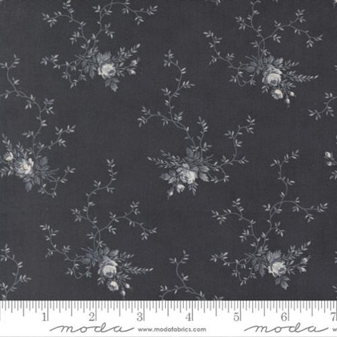 Moda Breathtaking Blues 44402 15 Midnight Rose Garden By The Yard