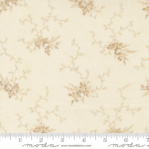 Moda Breathtaking Blues 44402 21 Porcelain Ecru Rose Garden By The Yard