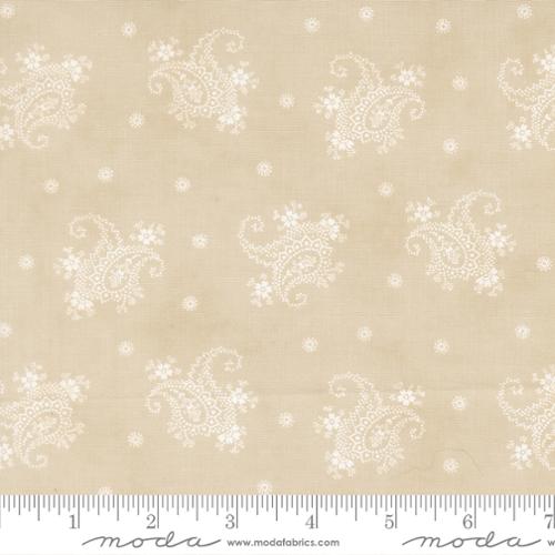 Moda Breathtaking Blues 44405 12 Ecru Paisley By The Yard