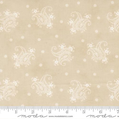 Moda Breathtaking Blues 44405 12 Ecru Paisley By The Yard