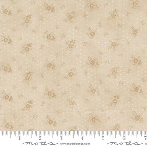 Moda Breathtaking Blues 44406 12 Ecru Little Flower By The Yard