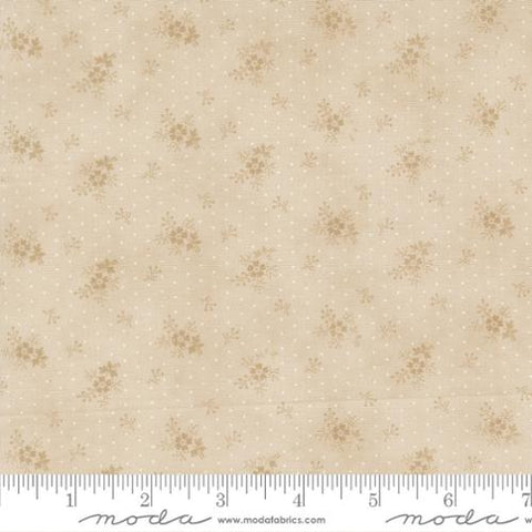 Moda Breathtaking Blues 44406 12 Ecru Little Flower By The Yard