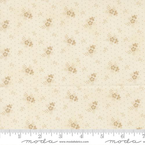 Moda Breathtaking Blues 44406 21 Porcelain Ecru Little Flower By The Yard
