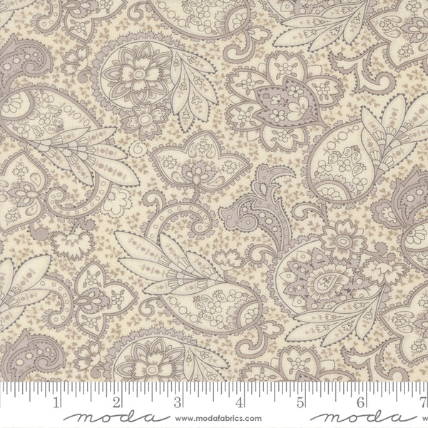 Moda - 3 Sisters Ambiance 44411 22 Porcelain Silver Paisley By The Yard