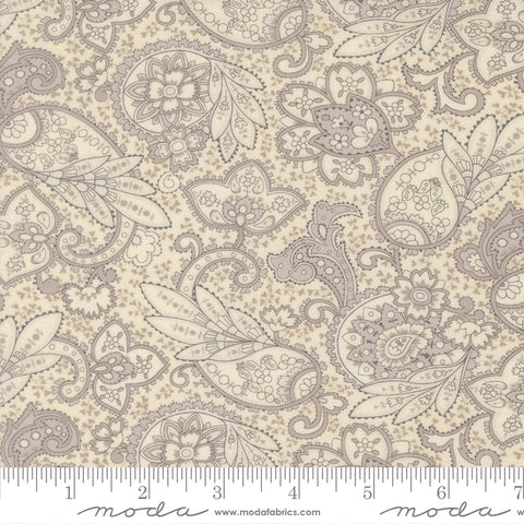 Moda - 3 Sisters Ambiance 44411 22 Porcelain Silver Paisley By The Yard
