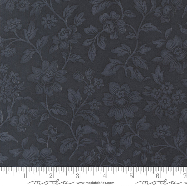 Moda - 3 Sisters Ambiance 44412 16 Midnight Damask By The Yard