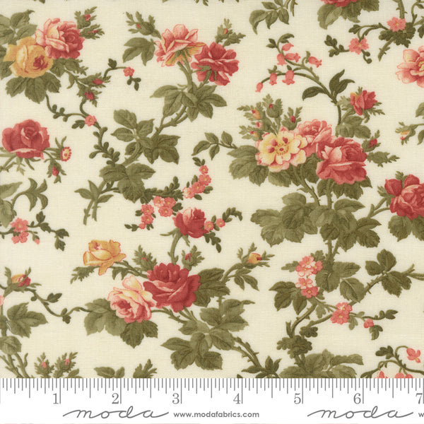 Moda - 3 Sisters Ambiance 44413 11 Porcelain Rose Garden By The Yard