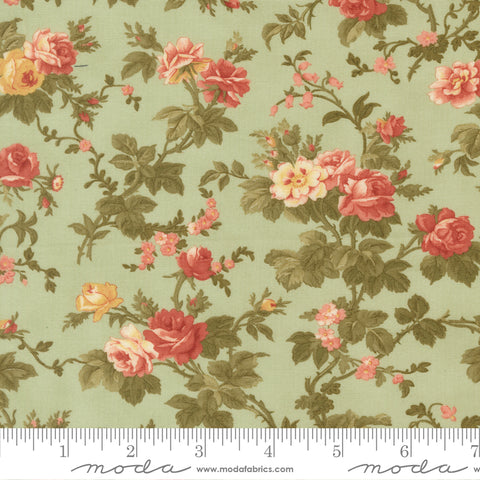 Moda - 3 Sisters Ambiance 44413 14 Mist Rose Garden By The Yard
