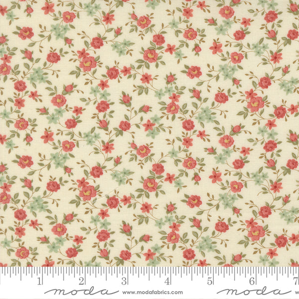 Moda - 3 Sisters Ambiance 44415 11 Porcelain Sweet Roses By The Yard