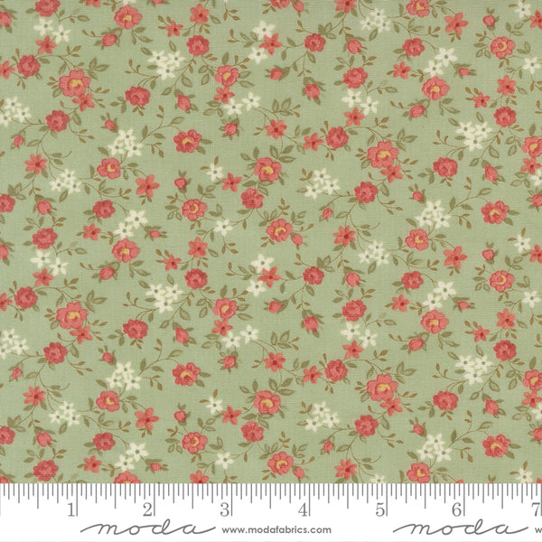 Moda - 3 Sisters Ambiance 44415 14 Mist Sweet Roses By The Yard