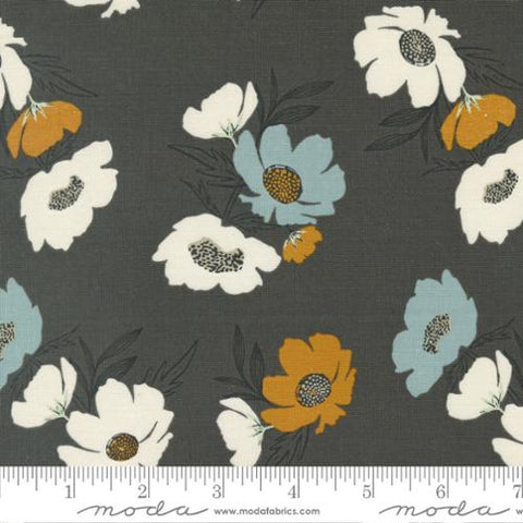 Moda Woodland & Wildfowers 45582 15 Soot Bold Blooms By The Yard