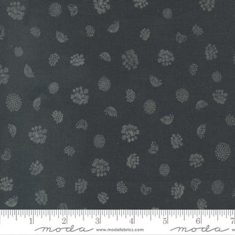 Moda Woodland & Wildfowers 45587 19 Charcoal Royal Rounds By The Yard