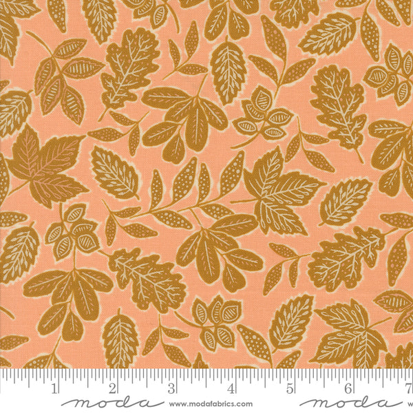 Moda Foraged Found & Hand Me Down 45633 19 Peach Leafage By The Yard