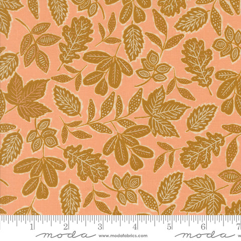 Moda Foraged Found & Hand Me Down 45633 19 Peach Leafage By The Yard