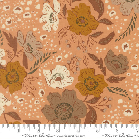 Moda Wellspring 45670 14 Coral Seashell Flora Flourish By The Yard