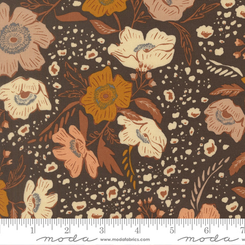 Moda Wellspring 45670 19 Charcoal Flora Flourish By The Yard