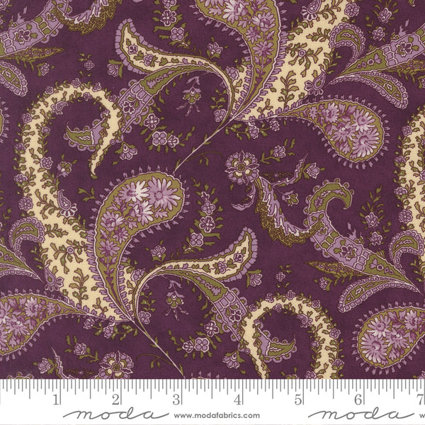 Moda Collection For A Cause Essence 46270 13 Plum Floral Paisley By The Yard