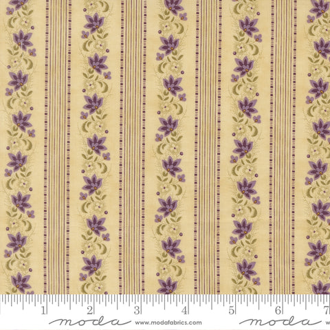 Moda Collection For A Cause Essence 46275 11 Parchment Floral Stripe By The Yard