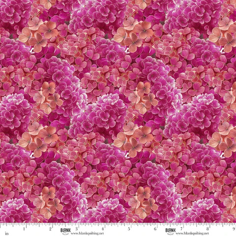 Blank Quilting Florinda 4741 55 Fuchsia Hydrangea By The Yard
