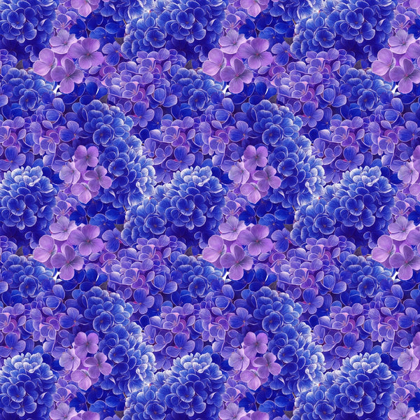 Blank Quilting Florinda 4741 75 Violet Hydrangea By The Yard