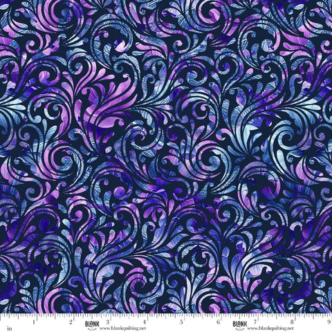 Blank Quilting Florinda 4745 77 Royal Swirls By The Yard