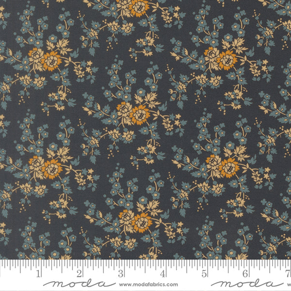 Moda Miss Mollie 47561 15 Indigo Tossed Bouquet By The Yard
