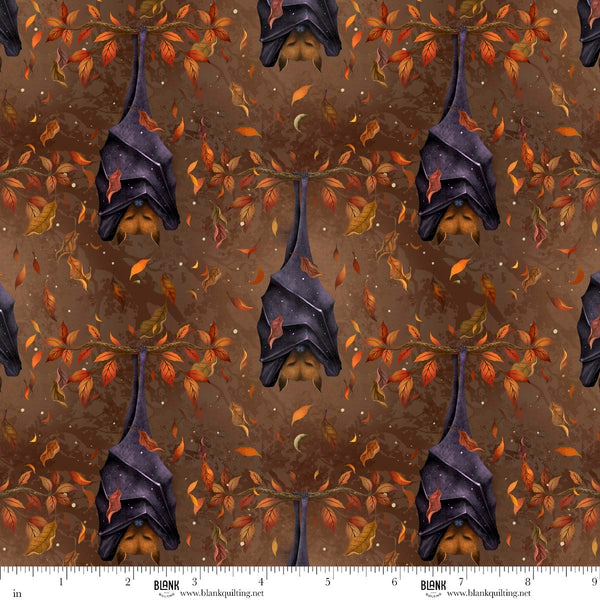 Blank Quilting Harvest Haunt 4805 35 Brown Hangin' Bat By The Yard