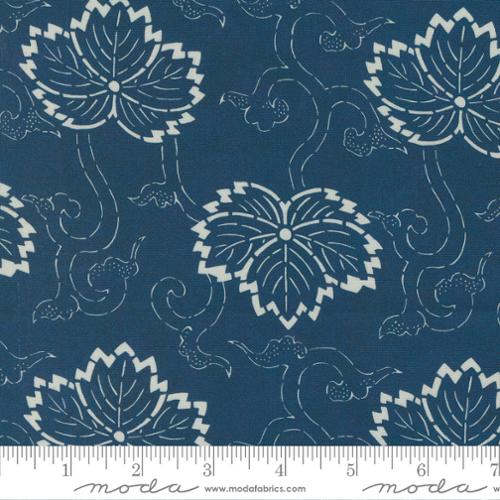 Moda - Indigo Fleuri 48091 13 Marine Par Cour