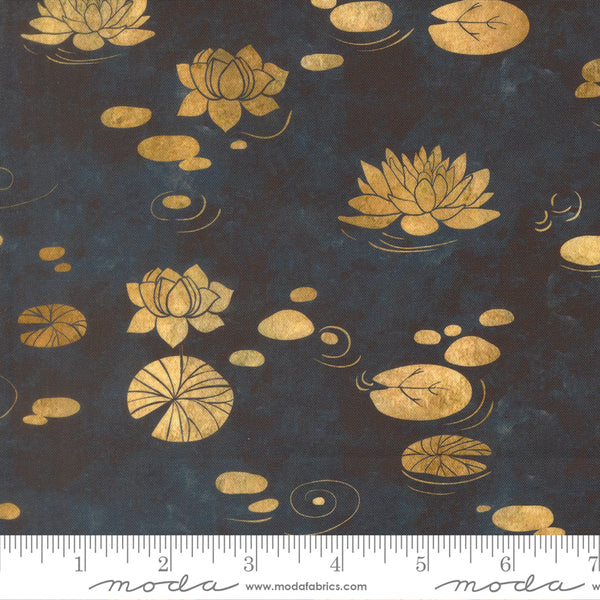 Moda Tranquil Patina 48110 14 Midnight Drifting Waters By The Yard