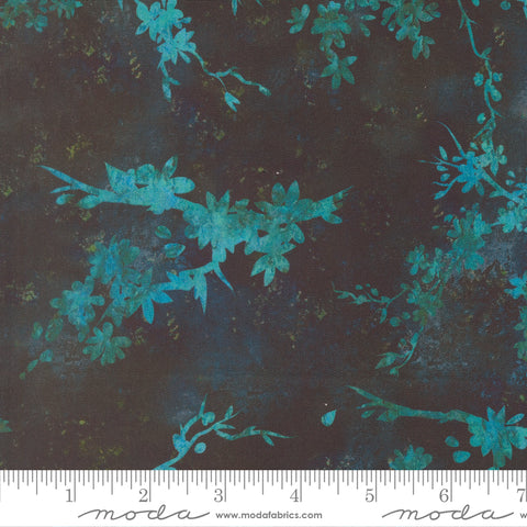 Moda Tranquil Patina 48111 16 Midnight Zen Blossom By The Yard