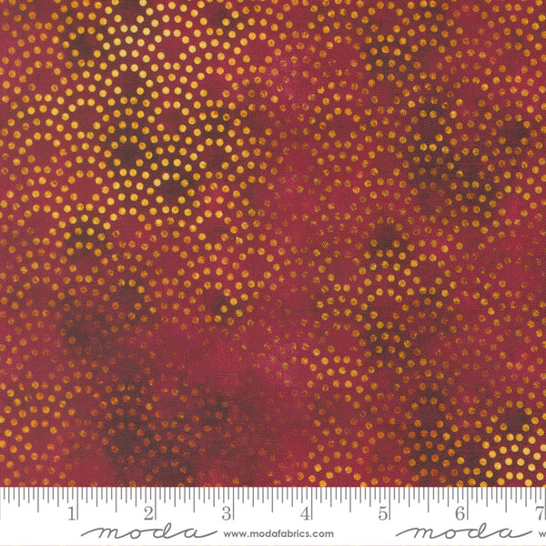 Moda Tranquil Patina 48119 13 Burgundy Drishti Dot By The Yard