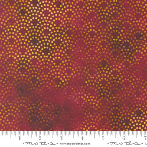 Moda Tranquil Patina 48119 13 Burgundy Drishti Dot By The Yard