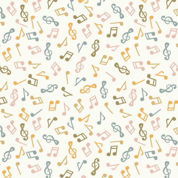 Blank Quilting Nursery Rhyme Time 4835 41 Ivory Musical Notes By The Yard