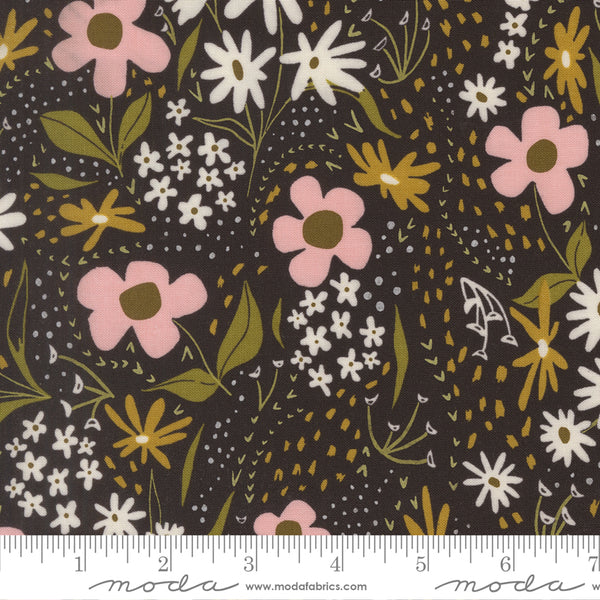 Moda Night Owl 48422 24 Midnight Feedsack Floral By The Yard