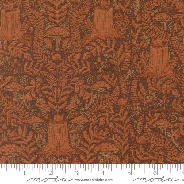 Moda Night Owl 48423 21 Cocoa Mushroom Landscape By The Yard