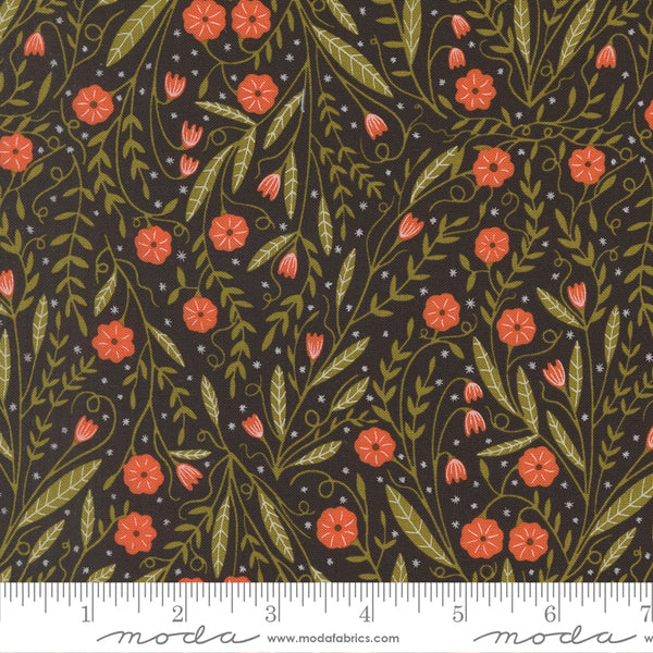 Moda Night Owl 48424 24 Midnight Woodland Floral By The Yard