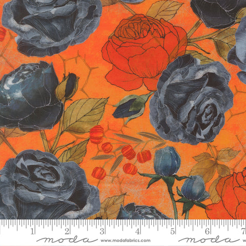 Moda Coven 48800 12 Pumpkin Large Rose By The Yard